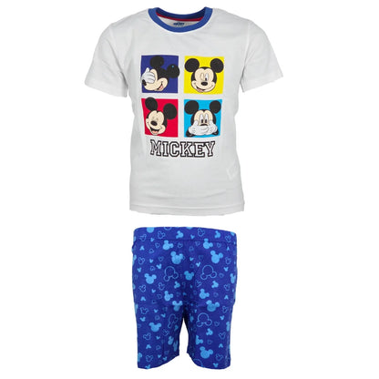 Disney Mickey Maus Kinder kurzarm Schlafanzug Pyjama Shirt Shorts - WS-Trend.de 98-128