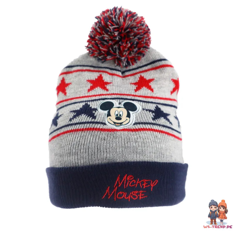 Disney Mickey Maus 2tlg Set Kinder Herbst Wintermütze plus Handschuhe - WS-Trend.de