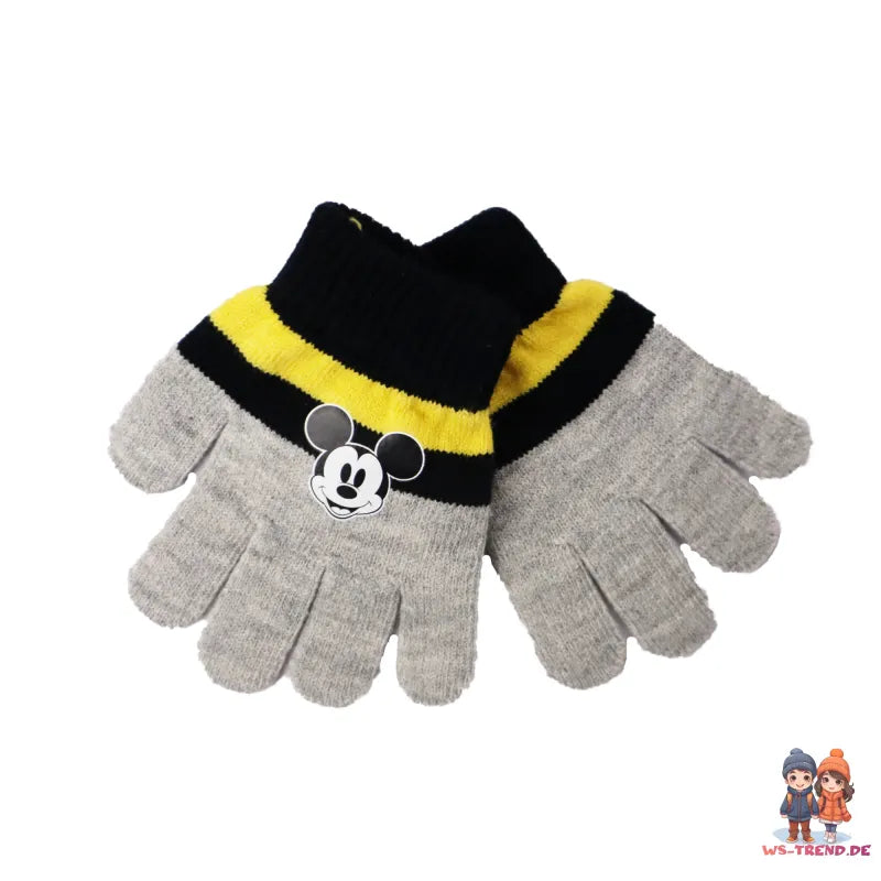 Disney Mickey Maus 2tlg Set Kinder Herbst Wintermütze plus Handschuhe - WS-Trend.de