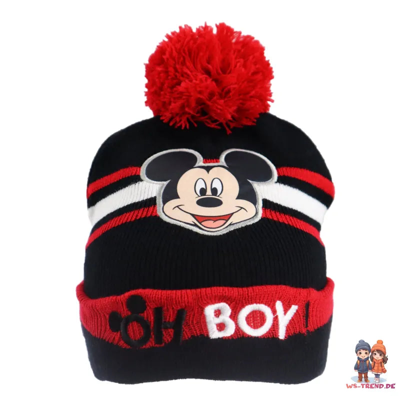 Disney Mickey Maus 2tlg Set Kinder Herbst Wintermütze plus Handschuhe - WS-Trend.de