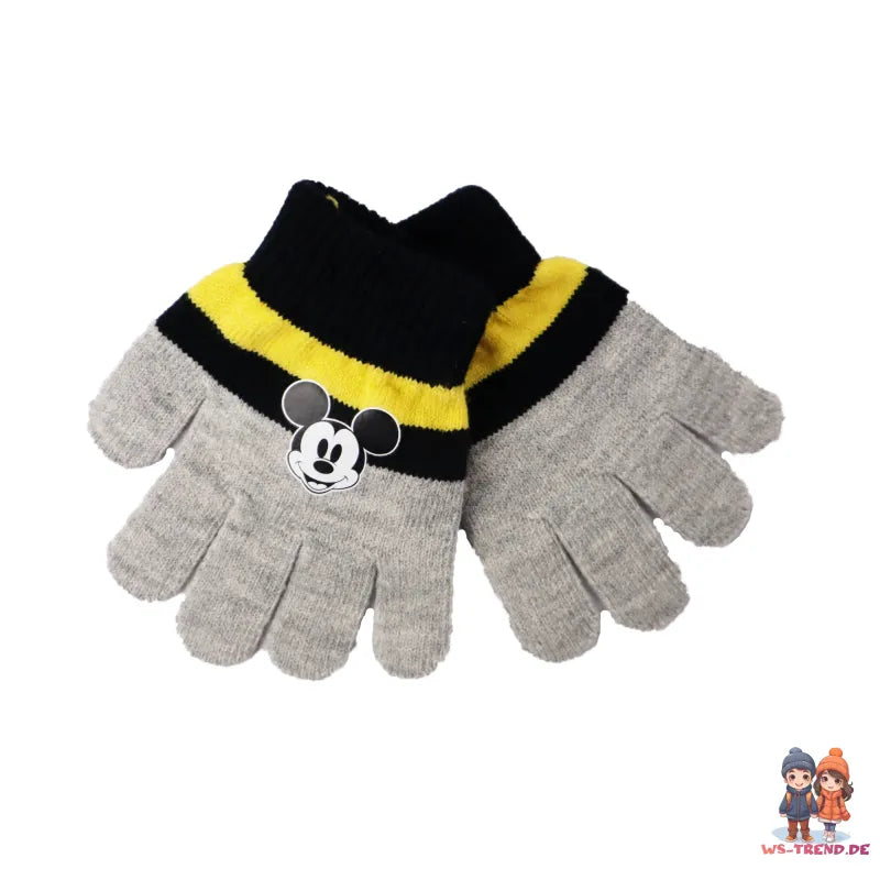 Disney Mickey Maus 2tlg Set Kinder Herbst Wintermütze plus Handschuhe - WS-Trend.de