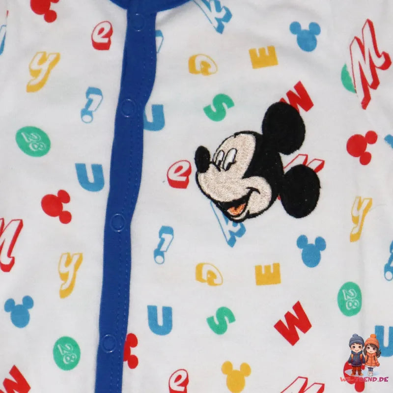 Disney Mickey Maus Baby Kleinkind Body Strampler Einteiler - WS-Trend.de Gr. 62 - 92 Baumwolle