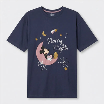 Disney Mickey Maus Damen kurzarm Schlafshirt 100% Baumwolle - WS-Trend.de