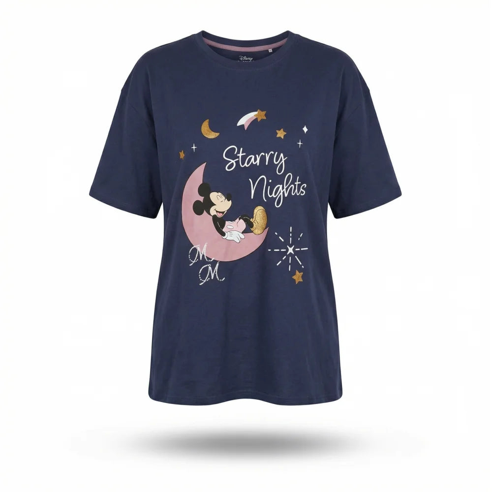 Disney Mickey Maus Damen kurzarm Schlafshirt 100% Baumwolle - WS-Trend.de