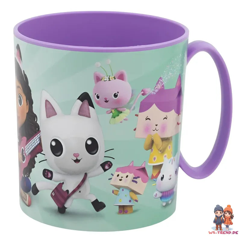Gabbys Dollhouse Kinder 3 tlg Set Brotdose Kammern Trinkbecher Becher - WS-Trend.de