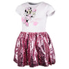 Disney Minnie Mouse Girls Kids Dress Sequin