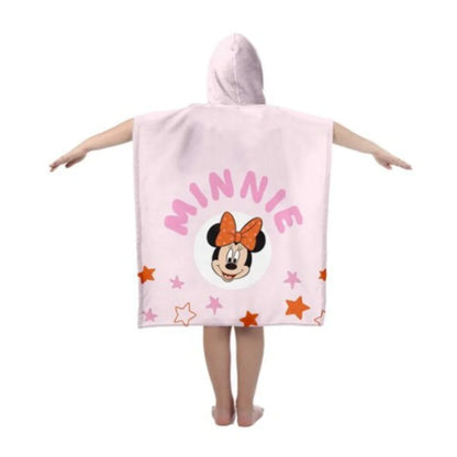 Minnie Maus Kinder Mädchen Poncho Badetuch - WS-Trend.de Mikrofaser 60x120 Baumwolle