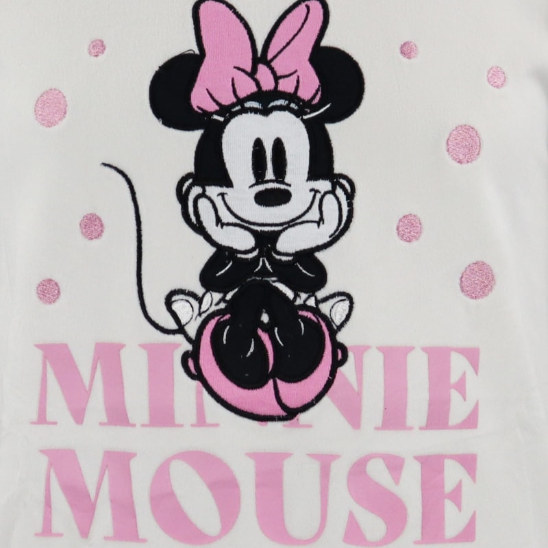 Disney Minnie Maus Mädchen Kinder Velour Pullover Sweater Pulli - WS-Trend.de Gr. 104 - 134