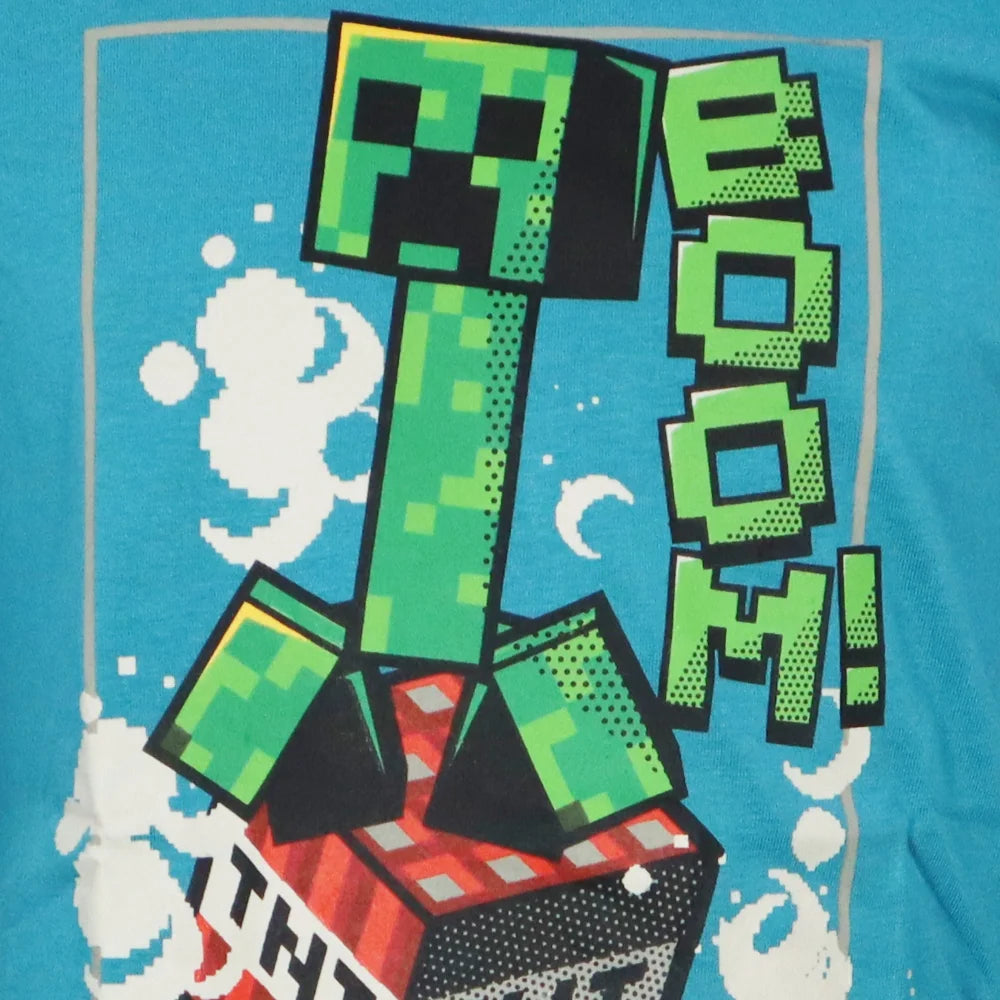 Minecraft Creeper Gamer Kinder Jungen Langarmshirt Shirt - WS-Trend.de 116-152 100% Baumwolle