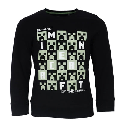 Minecraft Beware of the Dark Kinder Jungen Pulli Pullover Sweater - WS-Trend.de Gr. 116-152