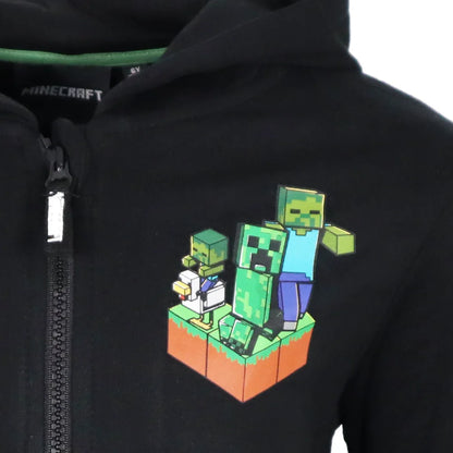 Minecraft Creeper Zombie Kinder Hoodie Kapuzenpullover Pulli Pullover - WS-Trend.de 128-140