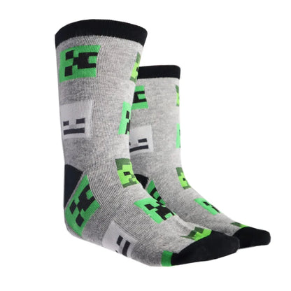 Minecraft Creeper Zombie Skelet Kinder Jungen lange Socken 6er Pack - WS-Trend.de Gr 27 bis 38