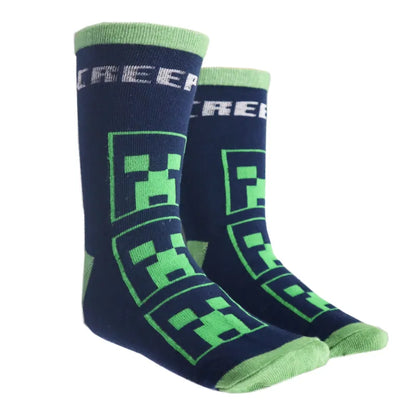 Minecraft Creeper Zombie Skelet Kinder Jungen lange Socken 6er Pack - WS-Trend.de Gr 27 bis 38