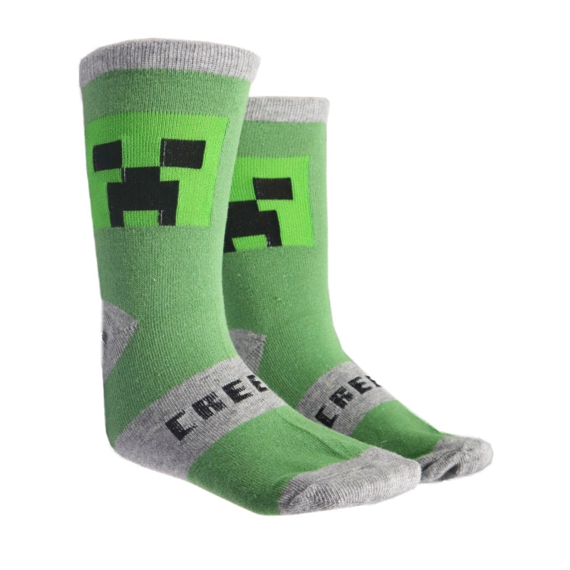 Minecraft Creeper Zombie Skelet Kinder Jungen lange Socken 6er Pack - WS-Trend.de Gr 27 bis 38