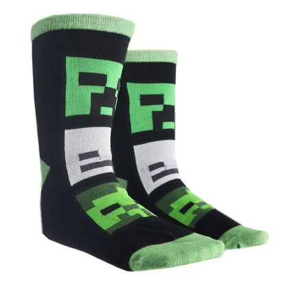 Minecraft Creeper Zombie Skelet Kinder Jungen lange Socken 6er Pack - WS-Trend.de Gr 27 bis 38