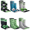 Minecraft Creeper Skelet Kinder Jungen lange Socken 6er Pack