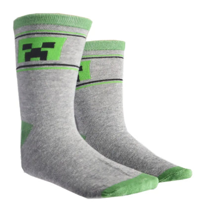 Minecraft Creeper Skelet Kinder Jungen lange Socken 6er Pack - WS-Trend.de Skelett Gr 27 bis 38