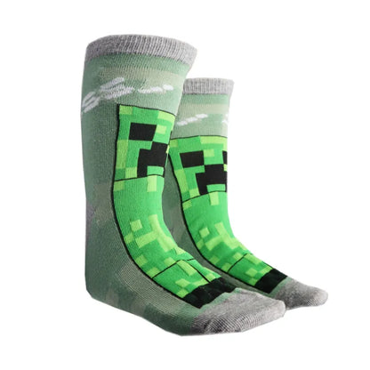 Minecraft Creeper Zombie Kinder Jungen lange Socken 6er Pack - WS-Trend.de Gr 27 bis 38
