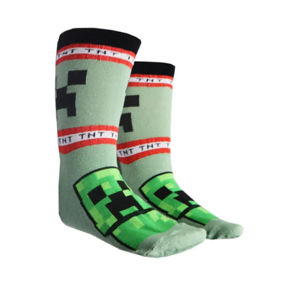 Minecraft Creeper Zombie Kinder Jungen lange Socken 6er Pack - WS-Trend.de Gr 27 bis 38