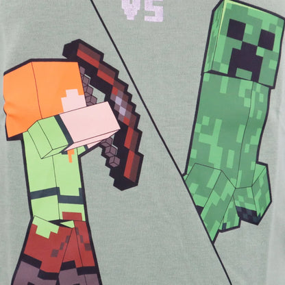 Minecraft Alex Creeper Kinder kurzarm T-Shirt - WS-Trend.de Kleidung Jungen Blau Baumwolle