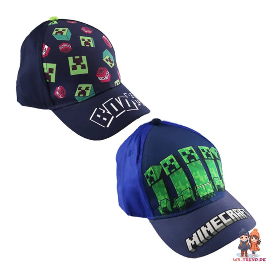 Minecraft Creeper - Basecap Baseball Kappe - WS-Trend.de - Kinder Basecaps für Jungen Baumwolle