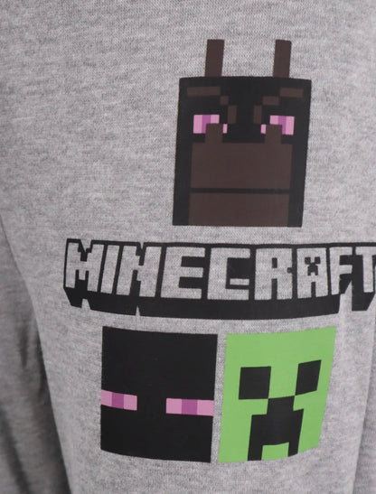 Minecraft Creeper Kinder Jogginghose - WS-Trend.de Enderman Sporthose Hose 128 bis 152 Grau