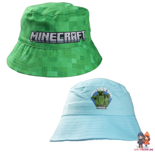 Minecraft Creeper Kinder Jungen Fischerhut - WS-Trend.de Fischermütze Sommerhut 52-54