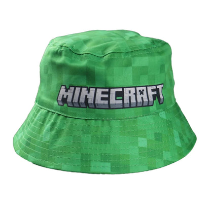 Minecraft Creeper 2er Set Kinder Fischermütze Fischerhut Hut - WS-Trend.de Sommerhut Gr. 52-54