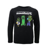 Minecraft Creeper Zombie Gamer Kinder langarm Shirt