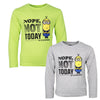 Die Minions Kinder Jungen langarm Shirt Langarmshirt