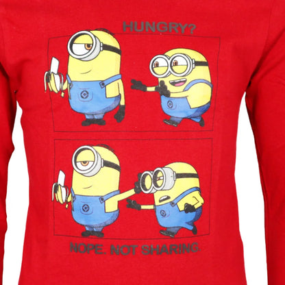 Die Minions Kinder Jungen langarm Shirt Langarmshirt - WS-Trend.de T-Shirt Langarm 104-134 Baumwolle