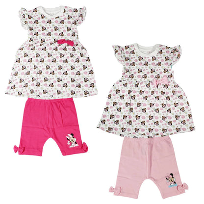 Disney Minnie Maus Mädchen Baby 2 tlg Set Kleid plus Leggings - WS-Trend.de