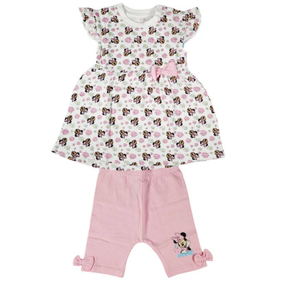 Disney Minnie Maus Mädchen Baby 2 tlg Set Kleid plus Leggings - WS-Trend.de