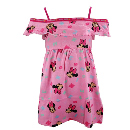 Disney Minnie Maus Mädchen Kinder Kleid Sommerkleid - WS-Trend.de kurzarm - für 104 - 134
