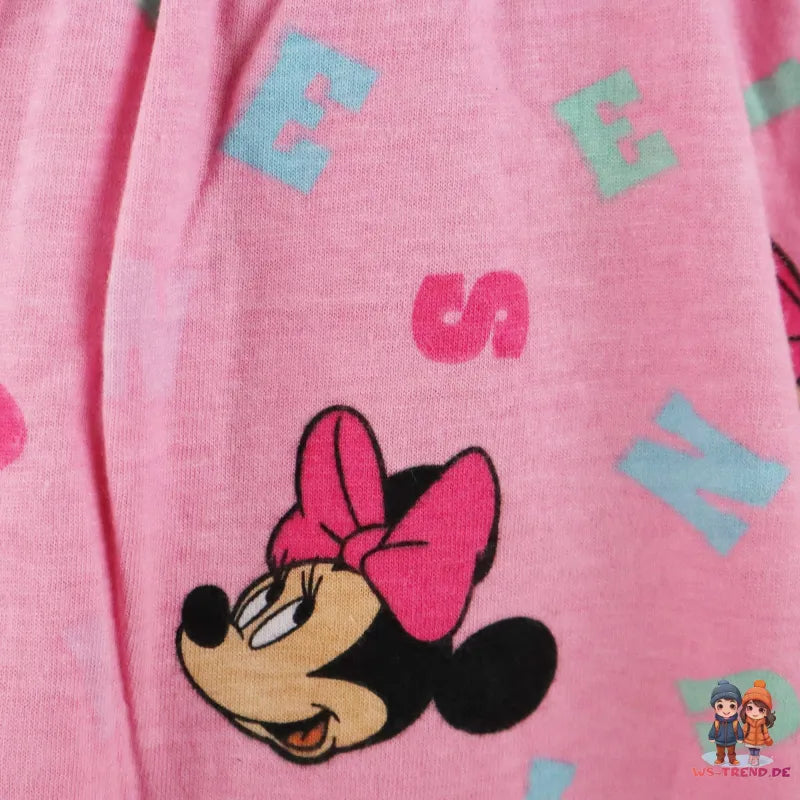 Disney Minnie Maus Mädchen Kinder Kleid Sommerkleid - WS-Trend.de kurzarm - für 104 - 134