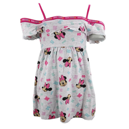 Disney Minnie Maus Mädchen Kinder Kleid Sommerkleid - WS-Trend.de kurzarm - für 104 - 134