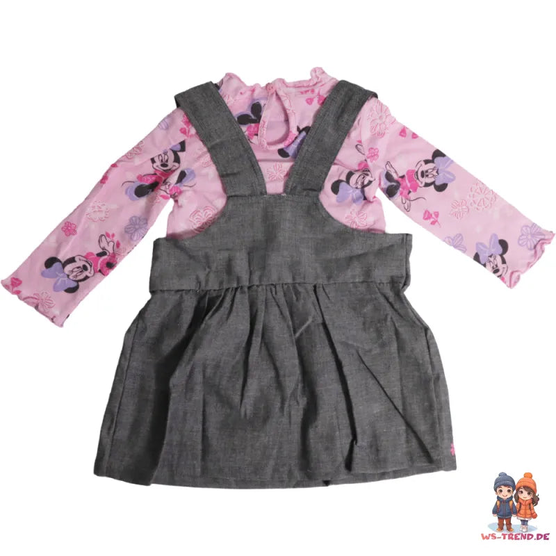 Disney Minnie Maus Baby 2 tlg Set Bluse Kleid - WS-Trend.de Gr. 62 - 92 100% Baumwolle