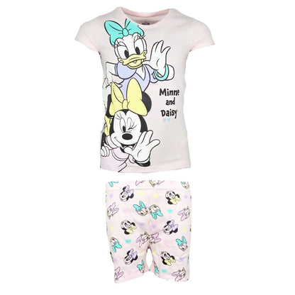 Disney Minnie Maus Kinder kurzarm Schlafanzug Pyjama Shirt Shorts - WS-Trend.de Gr. 104-134 100% Baumwolle