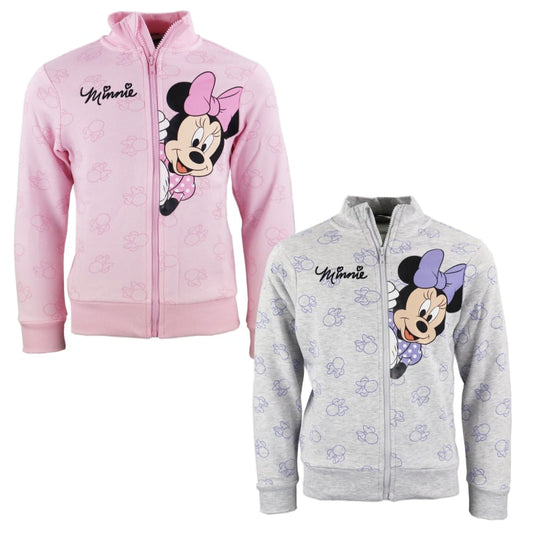 Disney Minnie Maus Mädchen Kinder Reißverschluss Pullover Pulli - WS-Trend.de Gr. 98-128