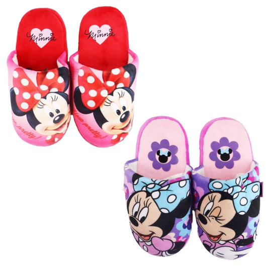 Disney Minnie Maus Kinder Mädchen Hausschuhe Slipper Schlüpfschuhe - WS-Trend.de 28-35
