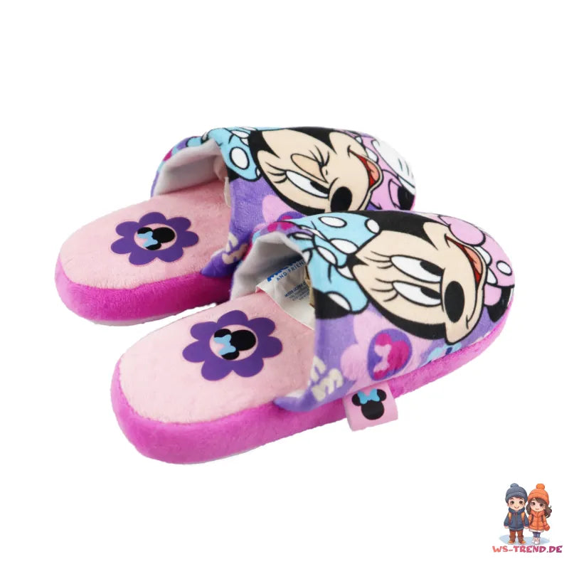 Disney Minnie Maus Kinder Mädchen Hausschuhe Slipper Schlüpfschuhe - WS-Trend.de 28-35