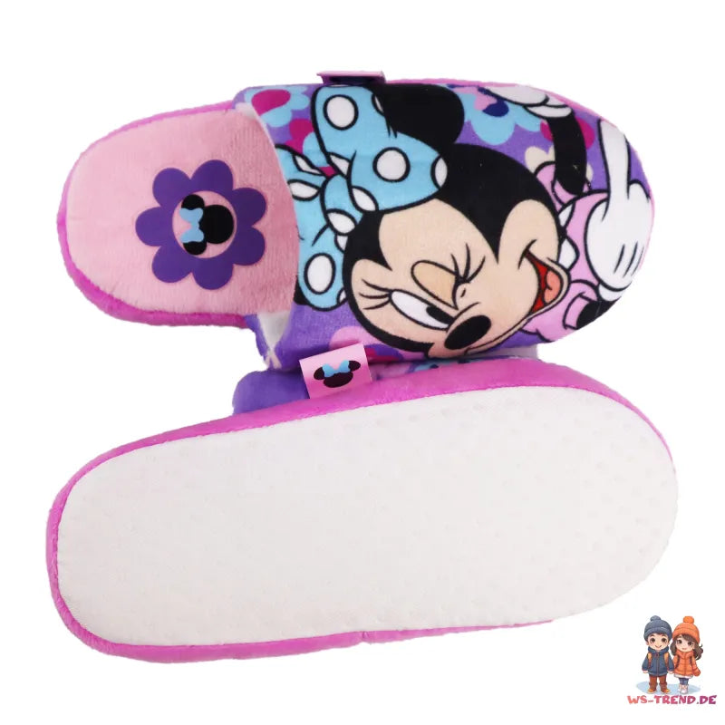 Disney Minnie Maus Kinder Mädchen Hausschuhe Slipper Schlüpfschuhe - WS-Trend.de 28-35