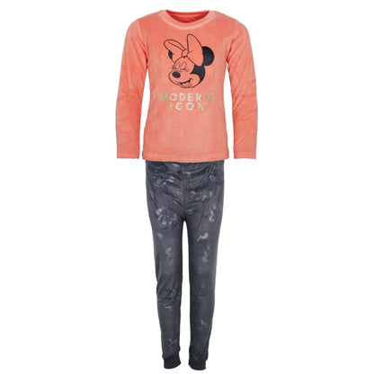 Disney Minnie Maus Kinder Velour Schlafanzug Pyjama Nachtwäsche - WS-Trend.de Gr. 104-134