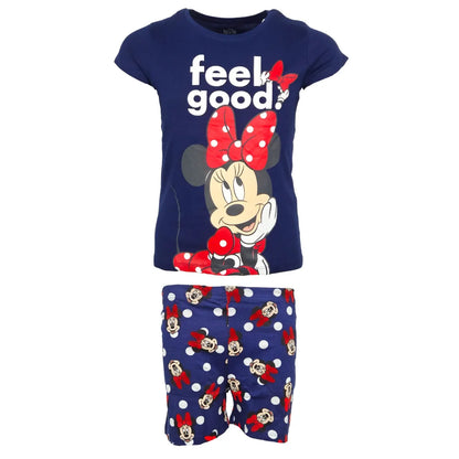 Disney Minnie Maus Kinder kurzarm Schlafanzug Pyjama Shirt Shorts - WS-Trend.de Gr. 104-134 100% Baumwolle