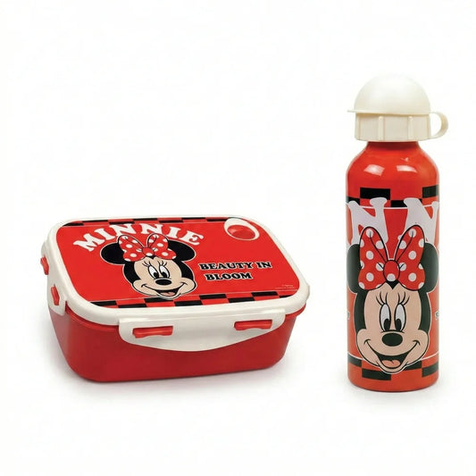 Disney Minnie Maus 2 teiliges Lunch Set Brotdose Alu-Trinkflasche 520 ml - WS-Trend.de