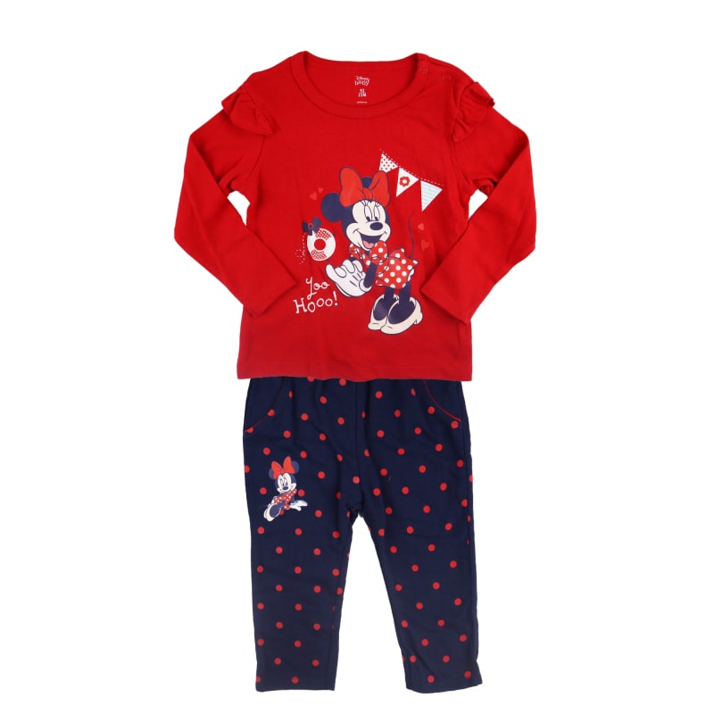 Disney Minnie Maus Baby Mädchen Set langarm Shirt plus Hose - WS-Trend.de 2tlg. 62 bis 92