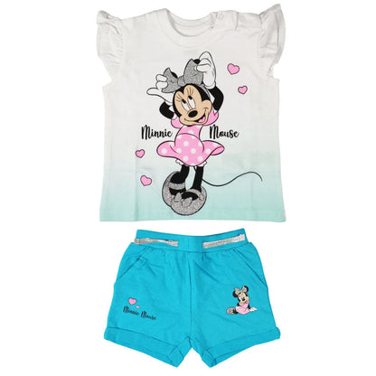 Disney Minnie Maus Mädchen Baby 2 tlg Set Shirt plus Shorts - WS-Trend.de
