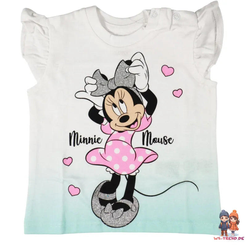 Disney Minnie Maus Mädchen Baby 2 tlg Set Shirt plus Shorts - WS-Trend.de