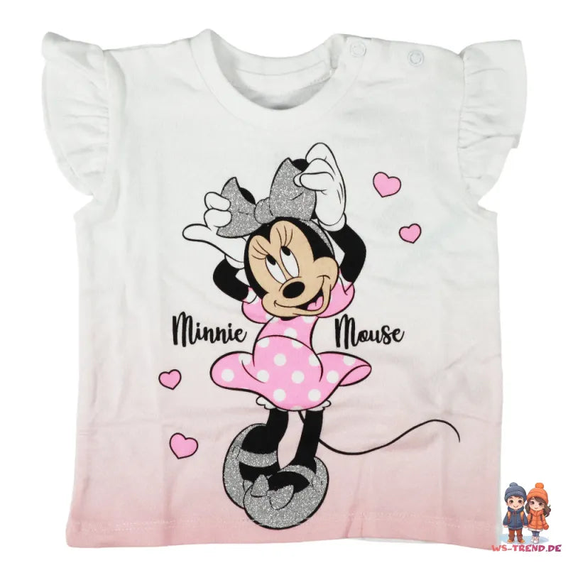 Disney Minnie Maus Mädchen Baby 2 tlg Set Shirt plus Shorts - WS-Trend.de