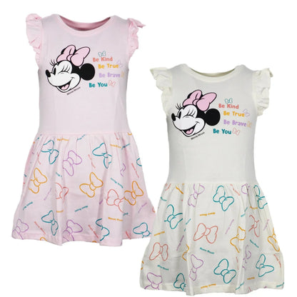 Disney Minnie Maus Kinder Mädchen Sommerkleid Kleid - WS-Trend.de Gr. 92-128 Baumwolle